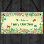 Fairy Garden Sign For Summerhouse Personalised Gift For Daughter