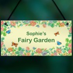 Fairy Garden Sign For Summerhouse Personalised Gift For Daughter