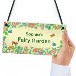 Fairy Garden Sign For Summerhouse Personalised Gift For Daughter