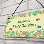 Fairy Garden Sign For Summerhouse Personalised Gift For Daughter