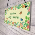 Fairy Garden Sign For Summerhouse Personalised Gift For Daughter