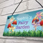 FAIRY GARDEN Plaque PERSONALISED Summerhouse Garden Shed