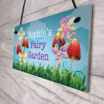 FAIRY GARDEN Plaque PERSONALISED Summerhouse Garden Shed