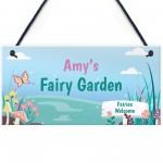 Fairy Garden Sign PERSONALISED Summerhouse Shed Plaque