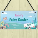Fairy Garden Sign PERSONALISED Summerhouse Shed Plaque
