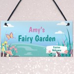 Fairy Garden Sign PERSONALISED Summerhouse Shed Plaque