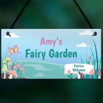 Fairy Garden Sign PERSONALISED Summerhouse Shed Plaque