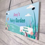 Fairy Garden Sign PERSONALISED Summerhouse Shed Plaque