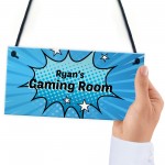 Cartoon Style Gaming Room Sign PERSONALISED Boys Bedroom