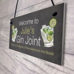 Gin Joint Hanging Sign Gin Bar Garden Summerhouse Shed Sign