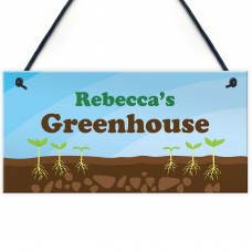 Garden Shed Sign PERSONALISED Greenhouse Plot Sign Decor