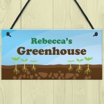 Garden Shed Sign PERSONALISED Greenhouse Plot Sign Decor