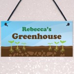 Garden Shed Sign PERSONALISED Greenhouse Plot Sign Decor