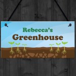 Garden Shed Sign PERSONALISED Greenhouse Plot Sign Decor