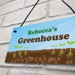 Garden Shed Sign PERSONALISED Greenhouse Plot Sign Decor