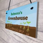 Garden Shed Sign PERSONALISED Greenhouse Plot Sign Decor