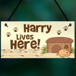Personalised Hamster Cage Sign Novelty Pet Gifts Animal Lover
