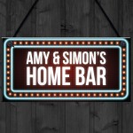 NEON Effect Home Bar PERSONALISED Home Bar Man Cave Sign