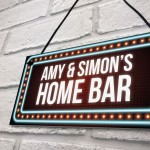 NEON Effect Home Bar PERSONALISED Home Bar Man Cave Sign