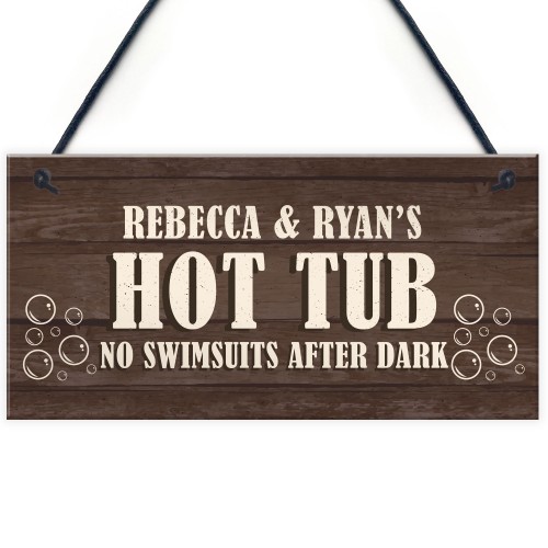 Personalised Funny Hot Tub Signs And Plaques Novelty Accessories