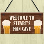 Personalised Man Cave Signs Novelty Man Cave Decor Birthday Gift