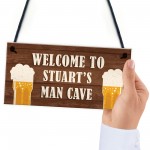 Personalised Man Cave Signs Novelty Man Cave Decor Birthday Gift