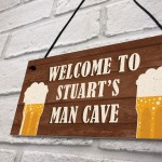 Personalised Man Cave Signs Novelty Man Cave Decor Birthday Gift