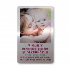 Personalised Gift For Mum Wallet Insert Love Quote Birthday Xmas