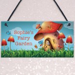 PERSONALISED Fairy Garden Sign For Summerhouse Garden Shed