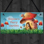 PERSONALISED Fairy Garden Sign For Summerhouse Garden Shed