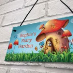 PERSONALISED Fairy Garden Sign For Summerhouse Garden Shed