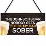 Personalised Funny Bar Sign And Plaques Man Cave Gifts For Him