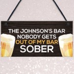 Personalised Funny Bar Sign And Plaques Man Cave Gifts For Him