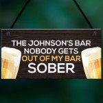 Personalised Funny Bar Sign And Plaques Man Cave Gifts For Him