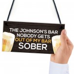 Personalised Funny Bar Sign And Plaques Man Cave Gifts For Him