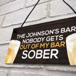 Personalised Funny Bar Sign And Plaques Man Cave Gifts For Him