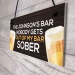 Personalised Funny Bar Sign And Plaques Man Cave Gifts For Him