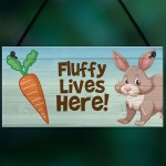 Personalised Pet Rabbit Sign Hutch Accessories Animal Lover Gift