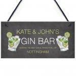 Personalised Gin Gifts Home Bar Signs Novelty Man Cave Gifts