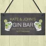 Personalised Gin Gifts Home Bar Signs Novelty Man Cave Gifts