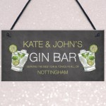 Personalised Gin Gifts Home Bar Signs Novelty Man Cave Gifts