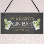 Personalised Gin Gifts Home Bar Signs Novelty Man Cave Gifts