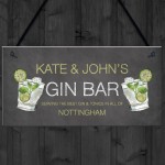 Personalised Gin Gifts Home Bar Signs Novelty Man Cave Gifts