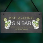 Personalised Gin Gifts Home Bar Signs Novelty Man Cave Gifts