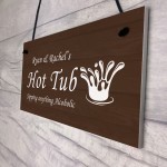 Personalised Hot Tub Sign Garden Backyard Decor Hot Tub Gifts