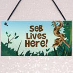 Personalised Pet Snake Sign Novelty Cage Tank Accessories Animal