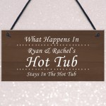 PERSONALISED Shabby Chic Hot Tub Sign Funny Garden Shed Sign