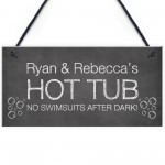 Personalised Novelty Hot Tub Signs Garden Accessories Decor