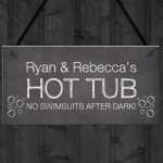 Personalised Novelty Hot Tub Signs Garden Accessories Decor