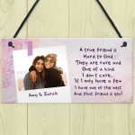 PERSONALISED Photo Friendship Gift Sign Best Friend Birthday